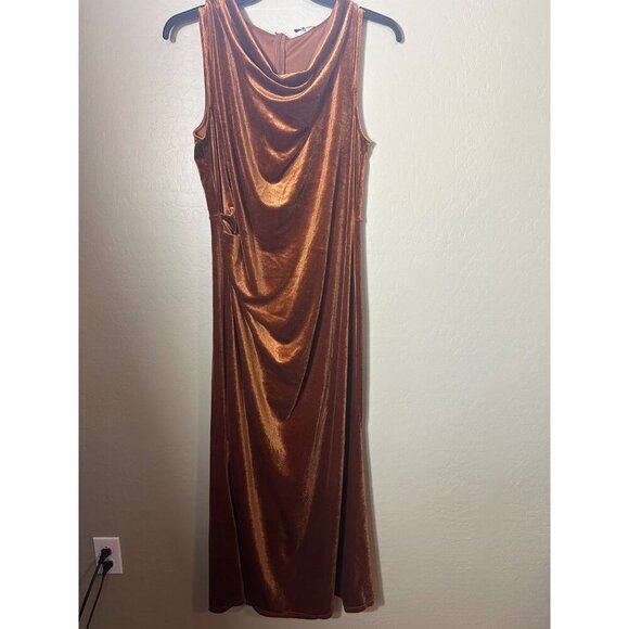 NWT VELVET* GRACE KARIN Formal Cocktail Dress Elegant Ruched Sleeveless Cowl 16 - Picture 2 of 5